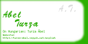 abel turza business card