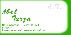 abel turza business card